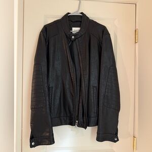 Goodfellow & Co Black Faux Leather Outerwear | Size M